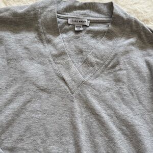 Men's Grey V-Neck Sweater